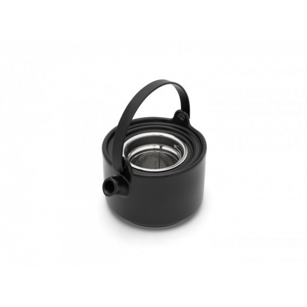 Théière Solitaire Contemporaine Noire - Compagnie Anglaise des Thés