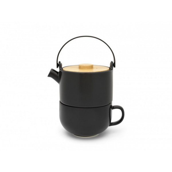 Théière Solitaire Contemporaine Noire - Compagnie Anglaise des Thés
