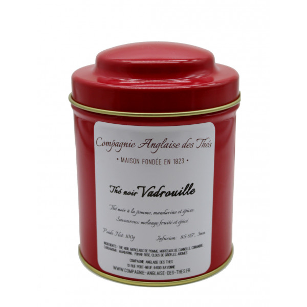 Thé MANDARINE, POMME, EPICES-Thé noir VADROUILLE en boîte - Compagnie Anglaise des Thés