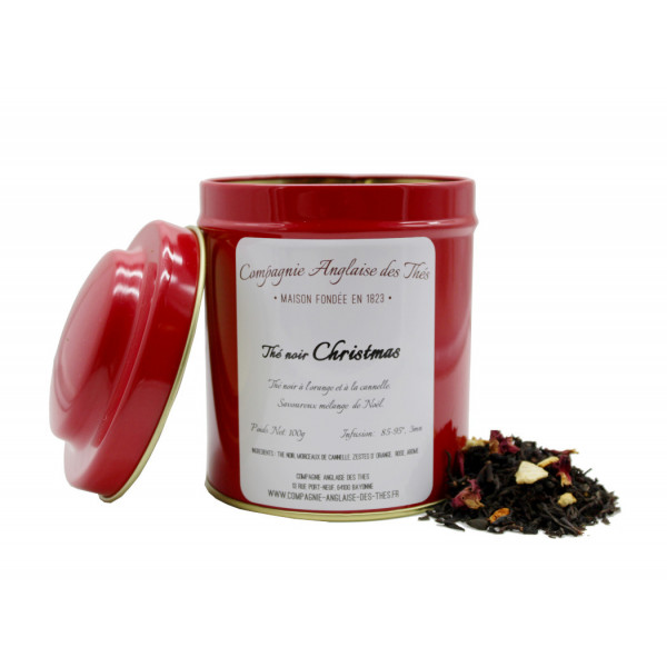 Thé ORANGE, CANNELLE - Boîte de thé noir CHRISTMAS - Compagnie Anglaise des Thés