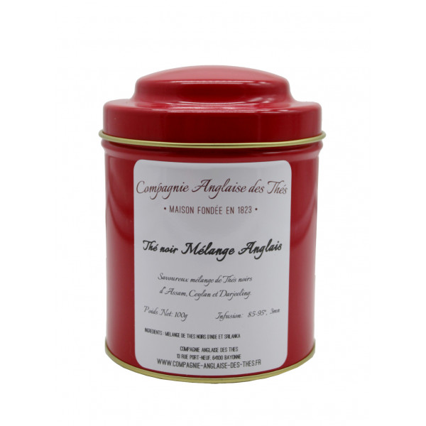 Thés ASSAM, DARJEELING, CEYLAN -Thé MÉLANGE ANGLAIS en boîte - Compagnie Anglaise des Thés