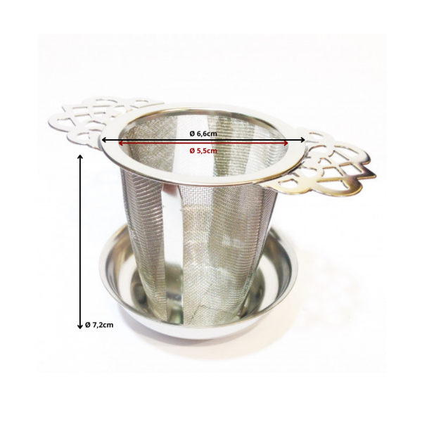 Filtre Métal fleurs Ø 5,5cm ACCESSOIRES POUR LE THÉ- 2