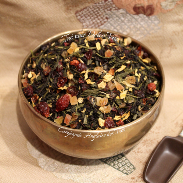 Thé PAPAYE GOYAVE FRAISE - Thé noir DOLCE VITA  - Compagnie Anglaise des Thés