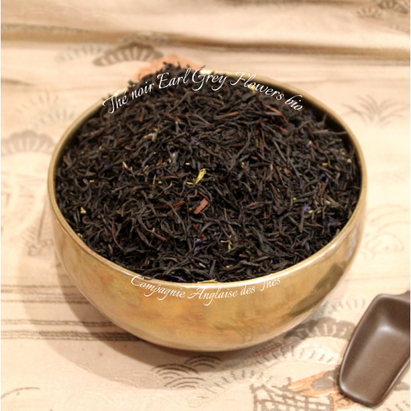 Thé BERGAMOTE BIO - Thé noir EARL GREY FLOWERS BIO  - Compagnie Anglaise des Thés