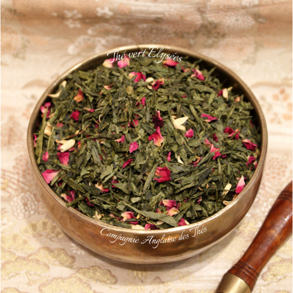 Thé vert Rose, Lotus, Fleur d'oranger, Fleur de cerisier -Thé vert ÉLYSÉES - Compagnie Anglaise des Thés