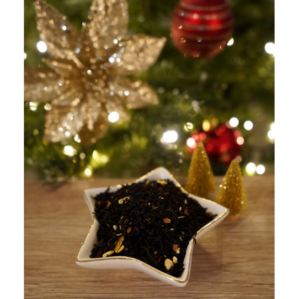 Thé ORANGE CANNELLE PATE D'AMANDE - Thé noir de NOËL  :-) - Cie Anglaise des Thés