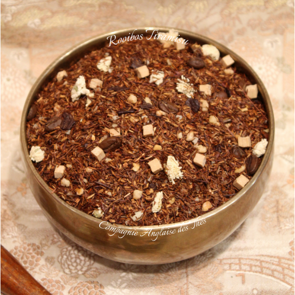 Rooibos Grains de café, Caramel, Cacao, Camomille - Rooibos TIRAMISU - Compagnie Anglaise des Thés