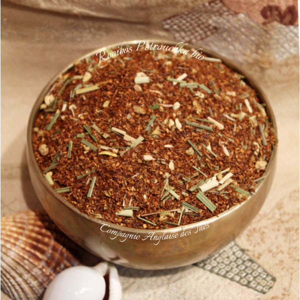 Rooibos Citron, Gingembre Bio -Rooibos PETROUCHKA Bio- Compagnie Anglaise des Thés