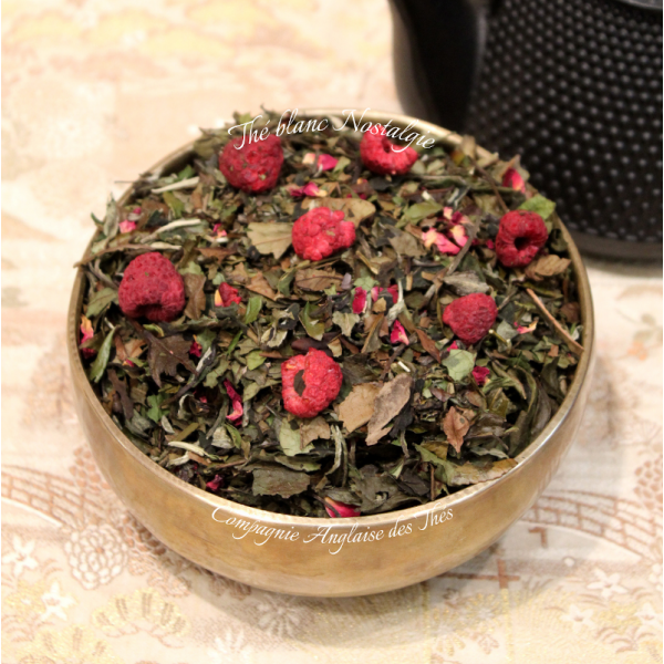 Thé Framboise, Rose - Thé blanc NOSTALGIE  - Compagnie Anglaise des Thés