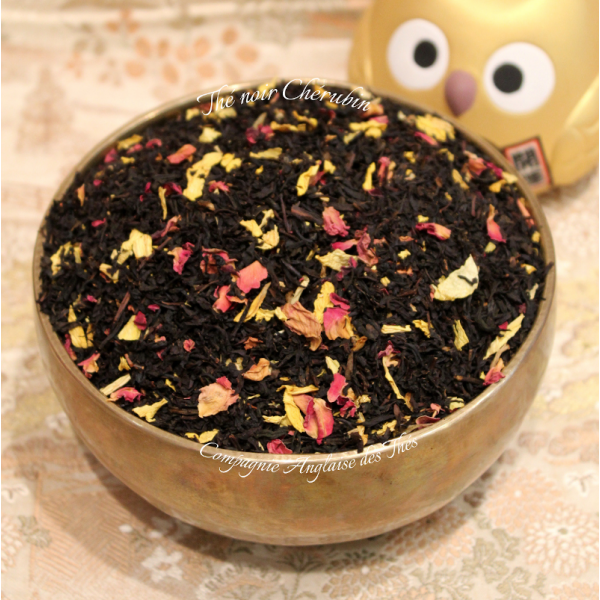 Thé PECHE MANGUE CERISE - Thé noir CHERUBIN - Cie Anglaise des Thés