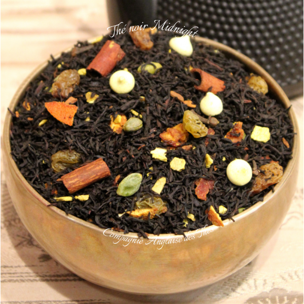 Thé MANDARINE CONFITE, MERINGUE, CANNELLE - Thé MIDNIGHT - Compagnie Anglaise des Thés