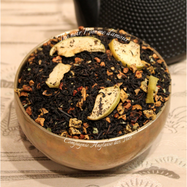 Thé POMME CARAMEL VANILLE - Thé noir POMME D'AMOUR - Compagnie Anglaise des Thés