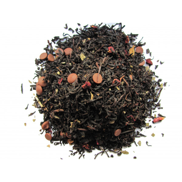 Thé CHOCOLAT, FRAISE - Thé noir BAYONNE  - Compagnie Anglaise des Thés