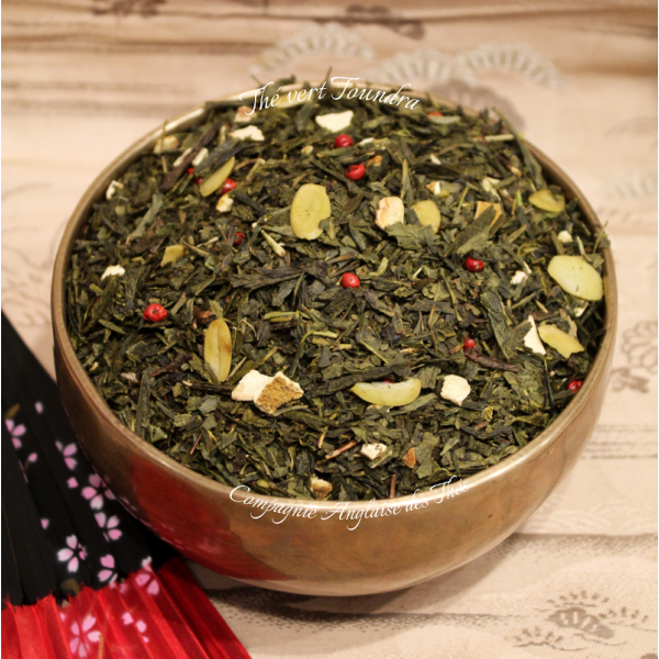 Thé Amande, Poivre rose, Cannelle - Thé vert TOUNDRA - Compagnie Anglaise des Thés