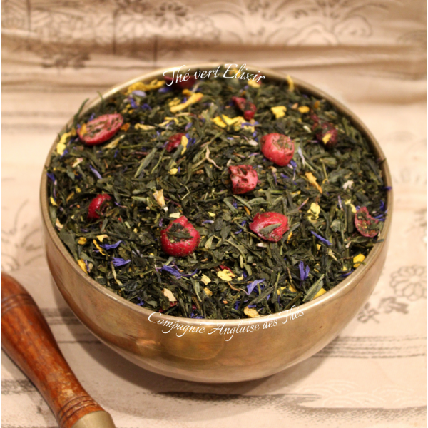 Thé vert Cranberry, Fleurs - Thé vert ÉLIXIR  - Compagnie Anglaise des Thés