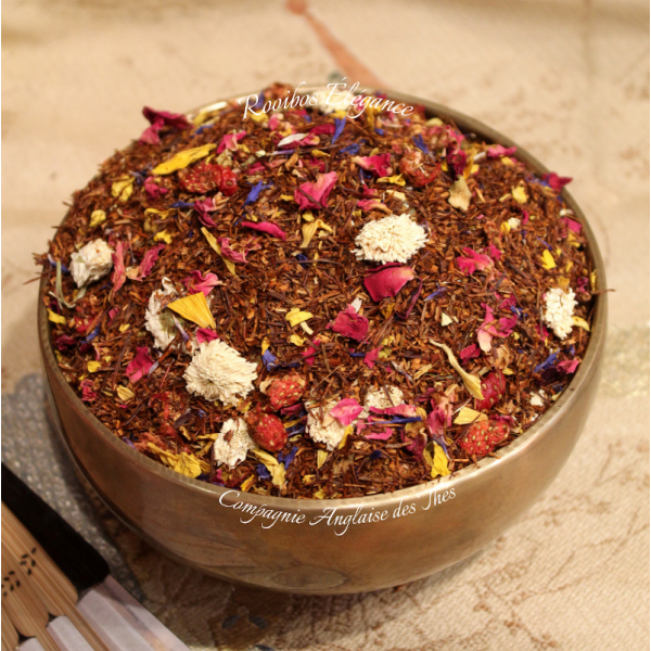 Rooibos ÉLÉGANCE - Rooibos fraise, citron, fleurs - Compagnie Anglaise des Thés