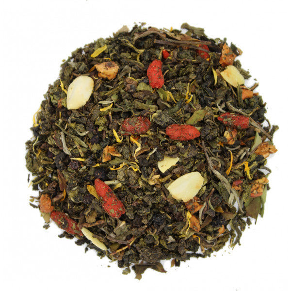 Thé blanc ATMOSPHÈRE - Thé Goji, Myrtilles, Amandes - Compagnie Anglaise des Thés