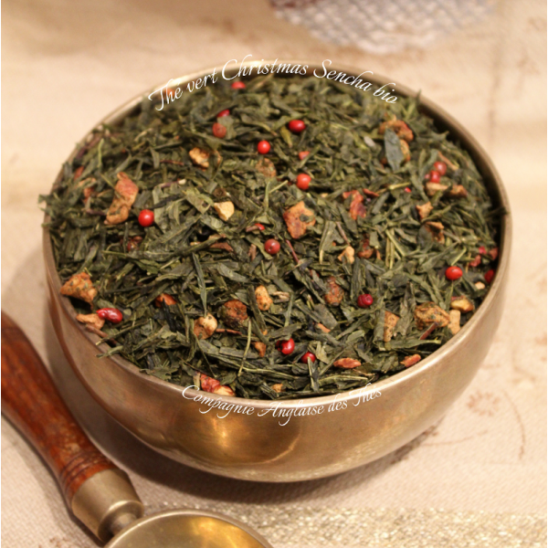 Thé POMME, CANNELLE - Thé CHRISTMAS SENCHA Bio