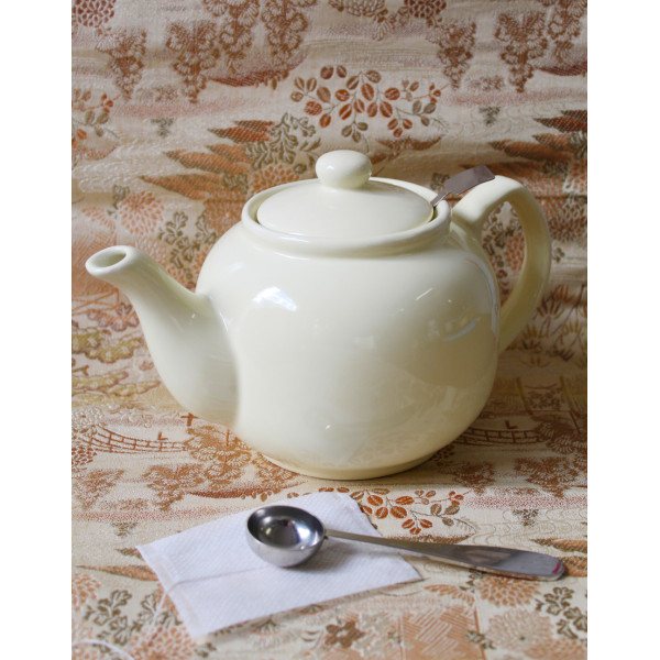 Théière Blanc Crème 1,2l - Compagnie Anglaise des Thés