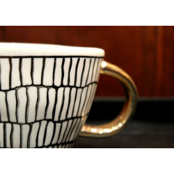 Mug Céramique Noir et Blanc - Compagnie Anglaise des Thés