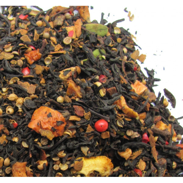 Thé en Vrac POMME, MANDARINE, ÉPICES - Thé noir VADROUILLE - Cie Anglaise des Thés