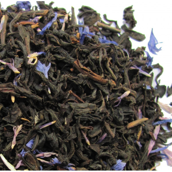 Thé en Vrac  BERGAMOTE, BLEUETS - Thé noir EARL GREY FLEURS BLEUES  - Cie Anglaise des Thés
