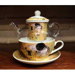 Théière Solitaire en verre Klimt - Compagnie Anglaise des Thés