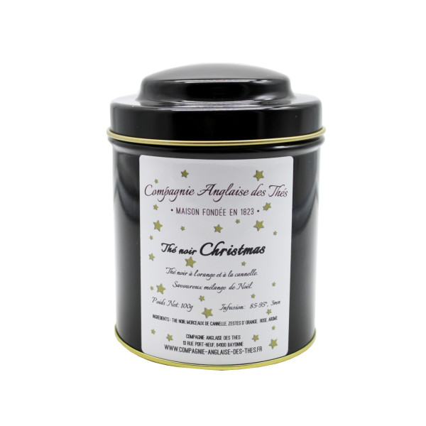 Thé ORANGE, CANNELLE - Boîte de thé noir CHRISTMAS - Compagnie Anglaise des Thés