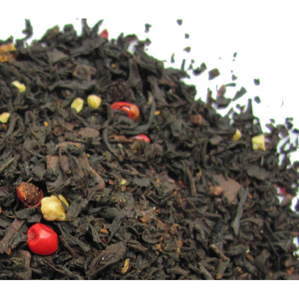 Thé en Vrac AMANDES CACAO POIVRE- Thé noir FLAMENCO- Compagnie Anglaise des Thés