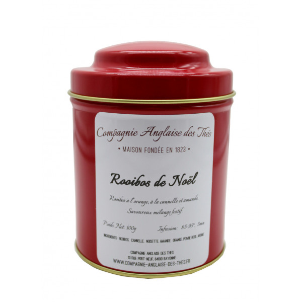 Rooibos  ORANGE, CANNELLE, POIVRE ROUGE-Boîte de Rooibos de NOËL - Compagnie Anglaise des Thes