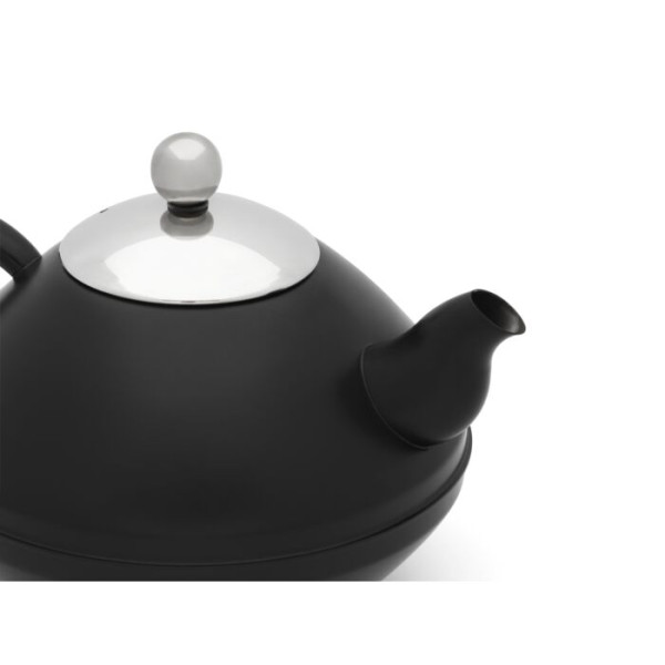 Théière Noire Mat 1,4L - Compagnie Anglaise des Thés