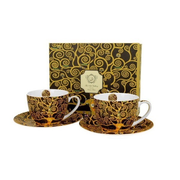 Coffret duo Mugs et Soucoupes Arbre de vie - Compagnie Anglaise des Thés