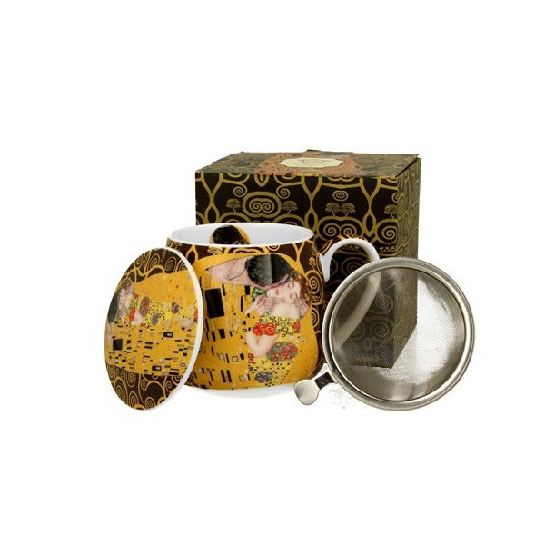 Tisanière Ronde Klimt Le Baiser - Compagnie Anglaise des Thés