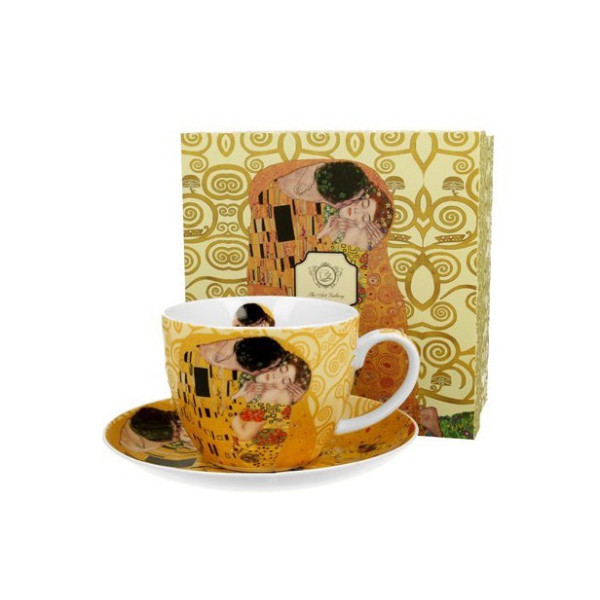 Mug et Soucoupe Klimt écru - Compagnie Anglaise des Thés