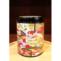 Boîte Japonaise Cylindrique Rouge - Compagnie Anglaise des Thés