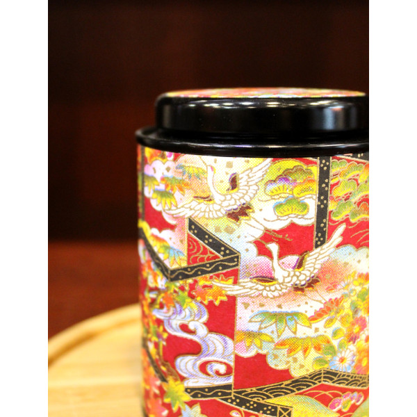 Boîte Japonaise Cylindrique Rouge - Compagnie Anglaise des Thés