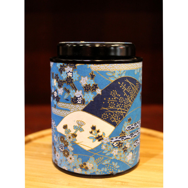 Boîte Japonaise Cylindrique Bleue 80g - Compagnie Anglaise des Thés