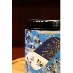 Boîte Japonaise Cylindrique Bleue 80g - Compagnie Anglaise des Thés