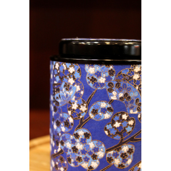 Boîte Japonaise Cylindrique Bleue 80g - Compagnie Anglaise des Thés