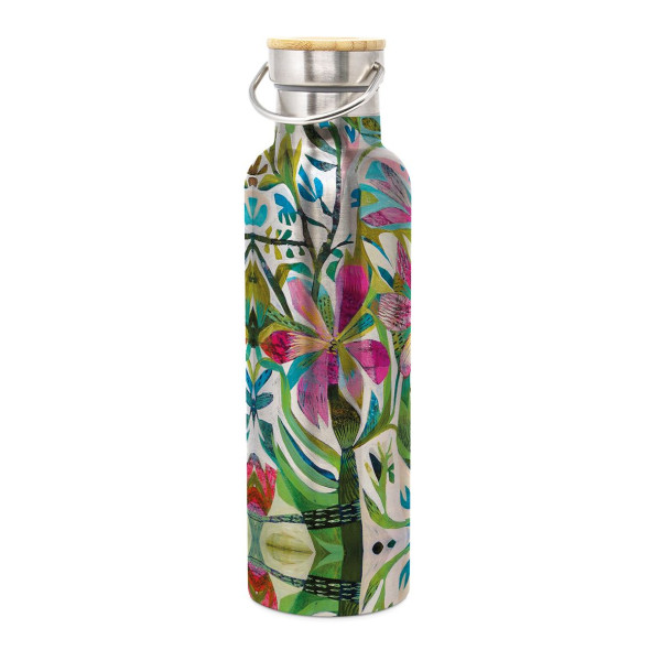 Gourde isotherme en inox Fleurs - Compagnie Anglaise des Thés