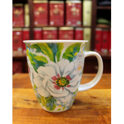 Mug Dunoon Fleurs blanches - Compagnie Anglaise des Thés