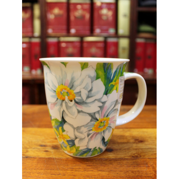 Mug Dunoon Anémones blanches - Compagnie Anglaise des Thés