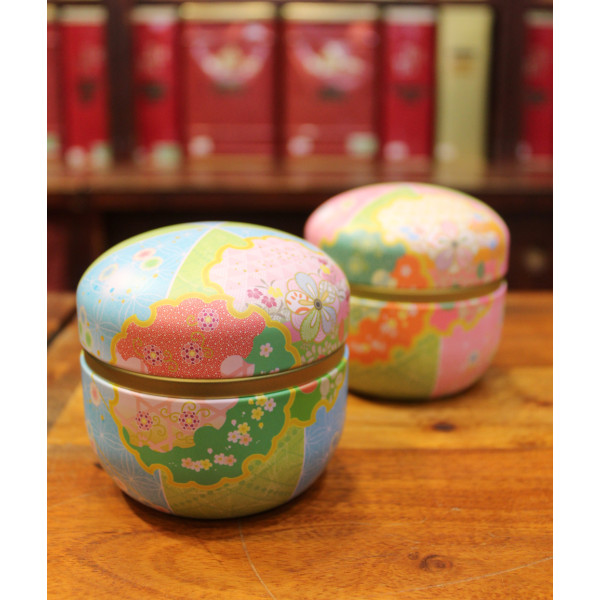 Boîte Japonaise Ronde Multicolore - Compagnie Anglaise des Thés