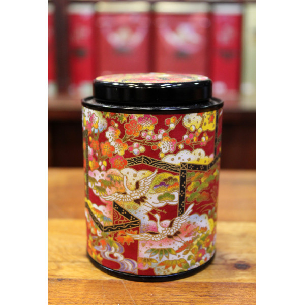 Boîte Japonaise Cylindrique Rouge - Compagnie Anglaise des Thés