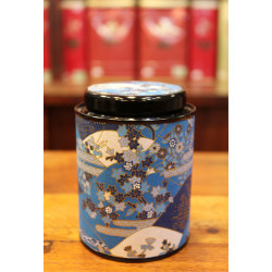 Boîte Japonaise Cylindrique Bleue 80g - Compagnie Anglaise des Thés