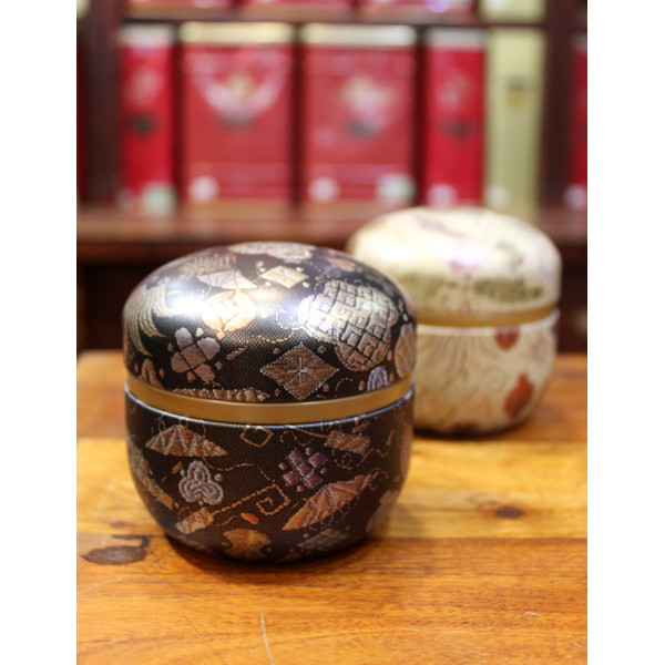 Boîte Japonaise Ronde Noire - Compagnie Anglaise des Thés