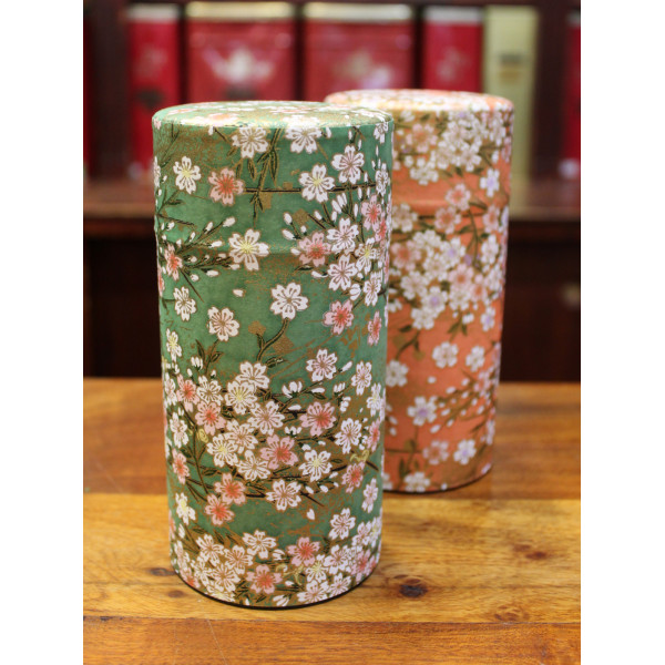 Boîte Japonaise verte et rose - Compagnie Anglaise des Thés