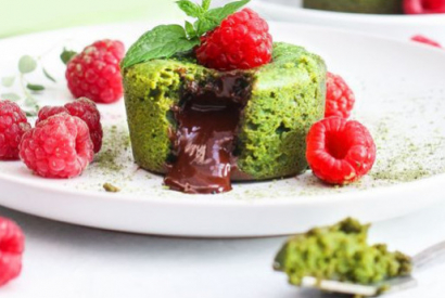 Fondant chocolat et matcha